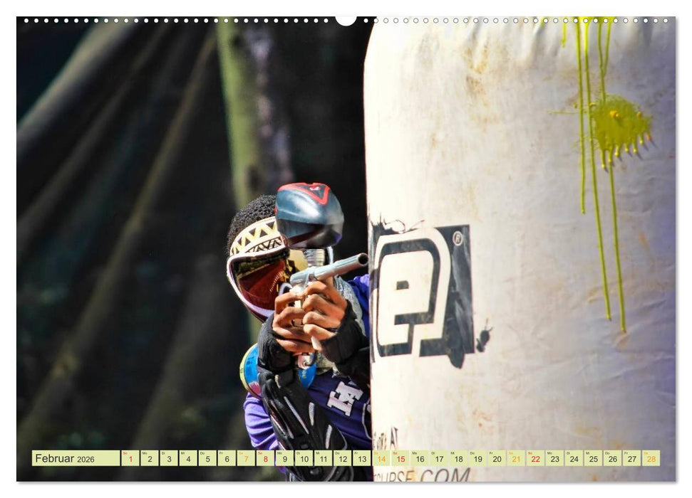 Paintball - so cool (CALVENDO Premium Wandkalender 2026)