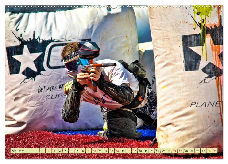 Paintball - so cool (CALVENDO Premium Wandkalender 2026)