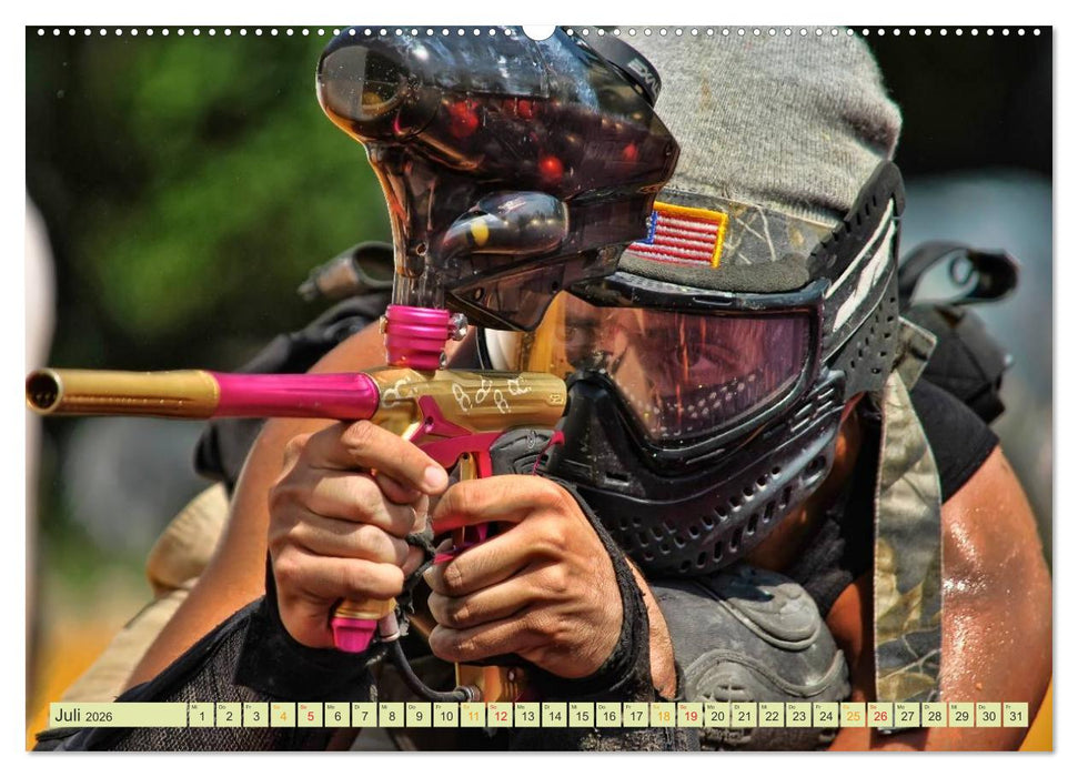 Paintball - so cool (CALVENDO Premium Wandkalender 2026)