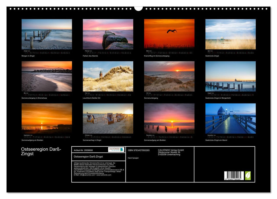 Ostseeregion Darß-Zingst (CALVENDO Wandkalender 2026)