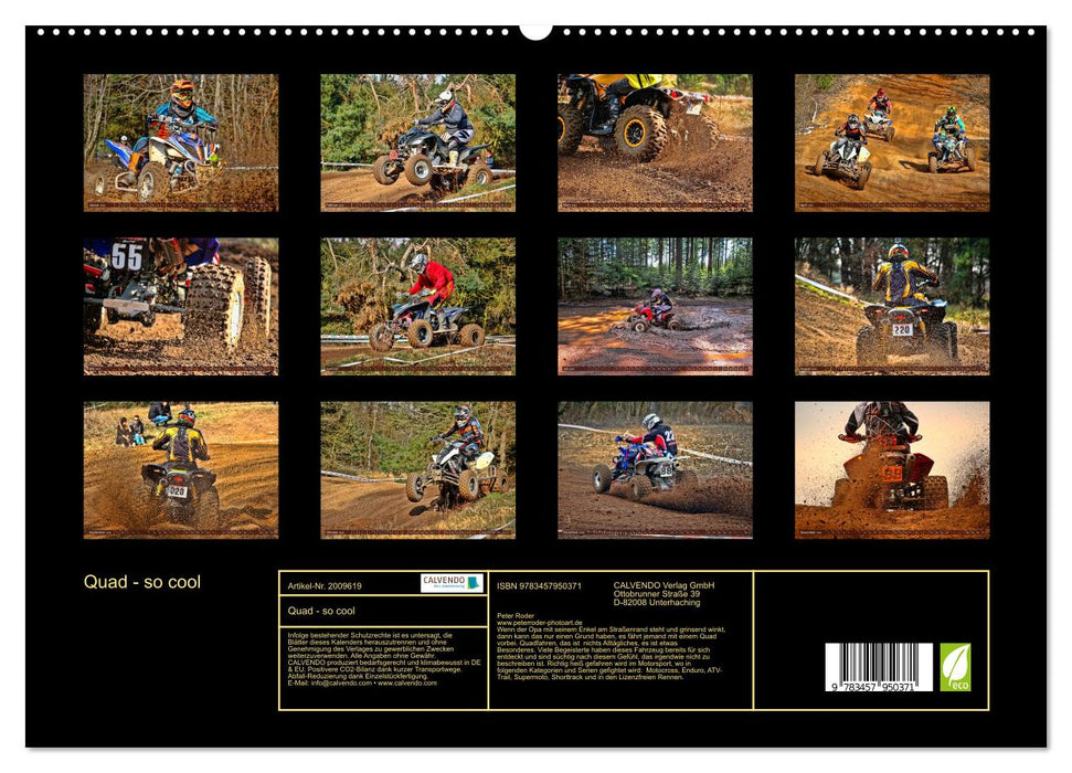 Quad - so cool (CALVENDO Premium Wandkalender 2026)