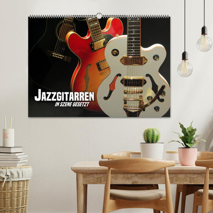 JAZZGITARREN in Szene gesetzt (CALVENDO Wandkalender 2026)