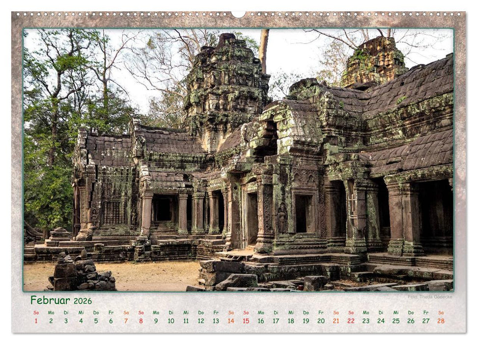Kambodscha, Angkor Thom, Angkor Wat und Bayon (CALVENDO Wandkalender 2026)