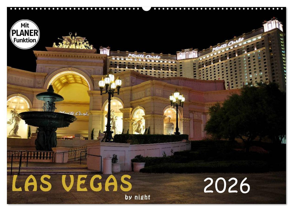 LAS VEGAS - by night (CALVENDO Wandkalender 2026)