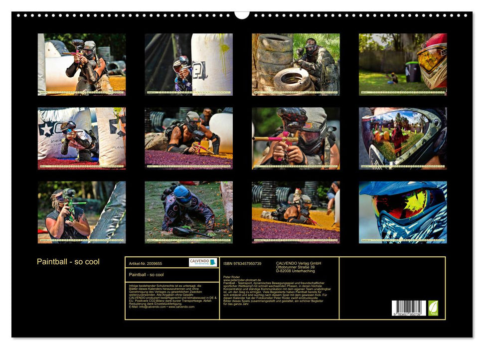 Paintball - so cool (CALVENDO Wandkalender 2026)