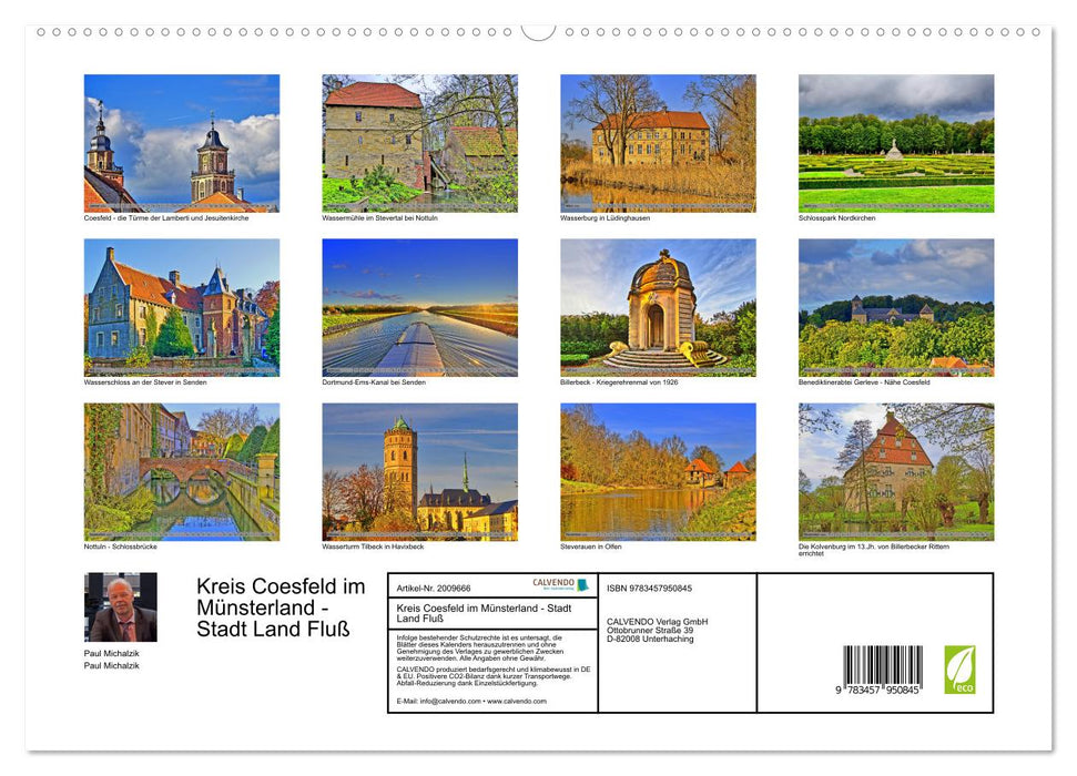 Kreis Coesfeld im Münsterland - Stadt Land Fluß (CALVENDO Premium Wandkalender 2026)