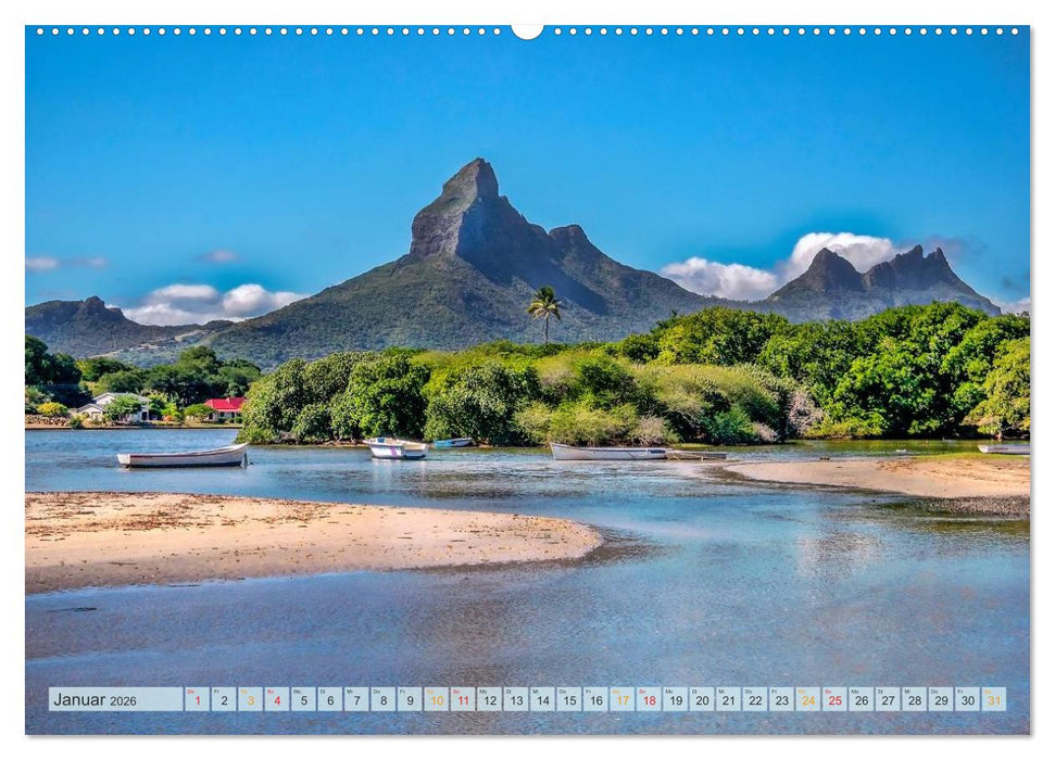 Mauritius - Insel im Indischen Ozean (CALVENDO Premium Wandkalender 2026)