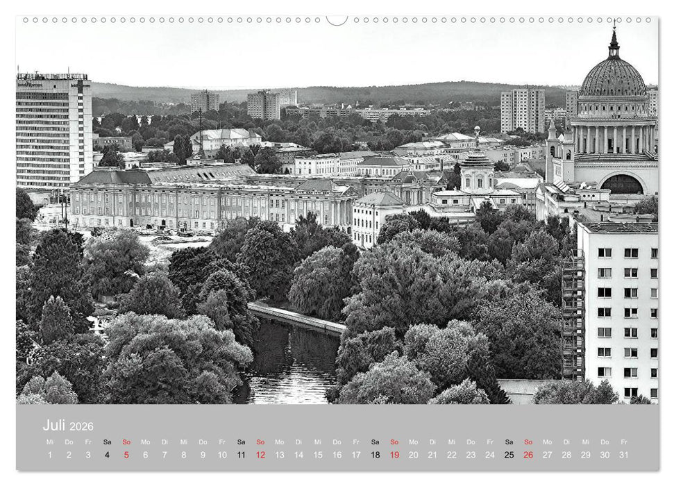 Potsdam schwarz auf weiß (CALVENDO Premium Wandkalender 2026)