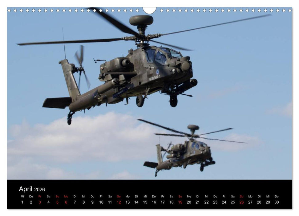Militärhubschrauber (CALVENDO Wandkalender 2026)