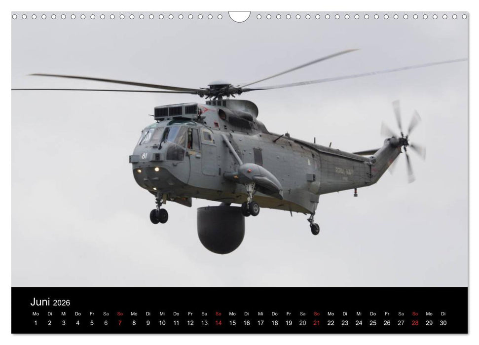Militärhubschrauber (CALVENDO Wandkalender 2026)