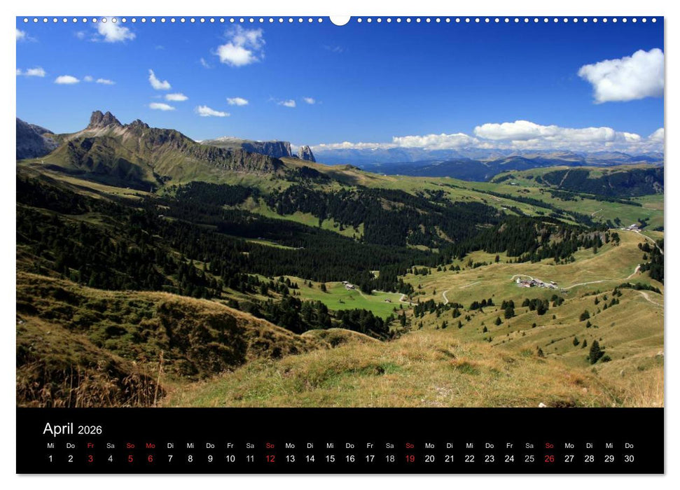 Alpe di Siusi - Seiser Alm (CALVENDO Premium Wandkalender 2026)