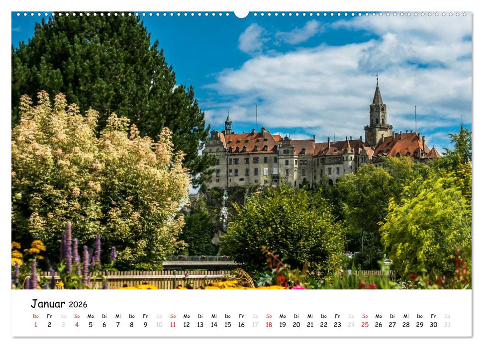 Schlösser und Gärten Süddeutschland (CALVENDO Wandkalender 2026)
