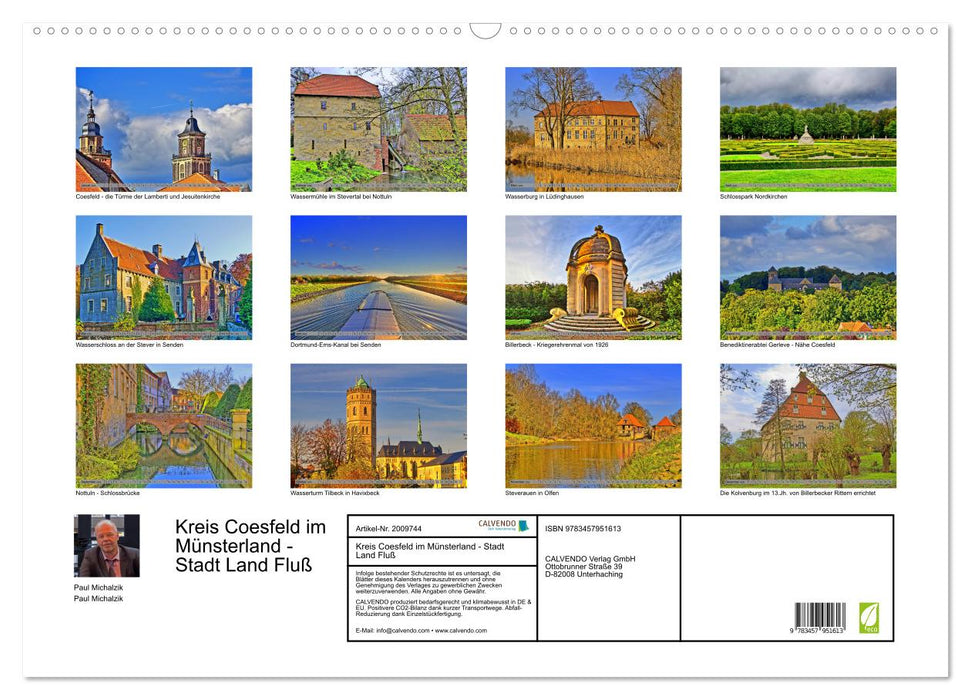 Kreis Coesfeld im Münsterland - Stadt Land Fluß (CALVENDO Wandkalender 2026)