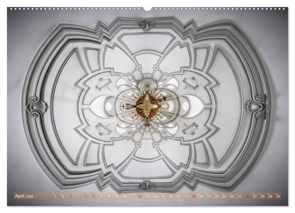Göttliche Projektionen - Kirchenpanoramen (CALVENDO Wandkalender 2026)