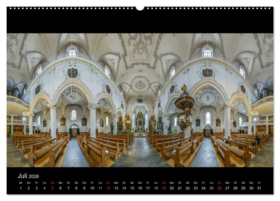 Kapellen, Kirchen und Kathedralen 2026 (CALVENDO Premium Wandkalender 2026)