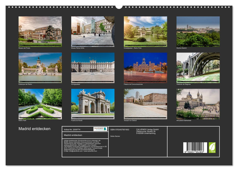 Madrid entdecken (CALVENDO Premium Wandkalender 2026)