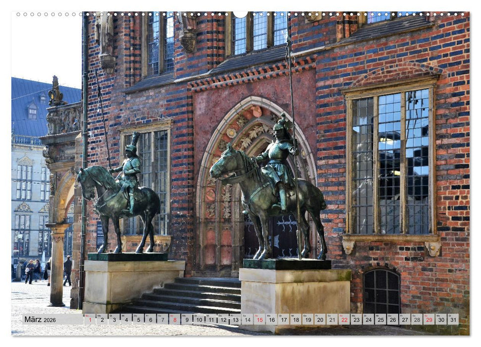 Hansestadt Bremen - Ein Stadtstaat an der Weser (CALVENDO Premium Wandkalender 2026)