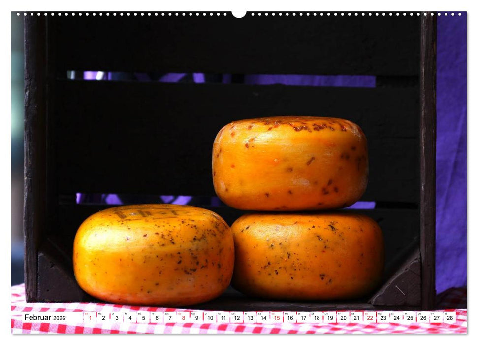 Lebensmittel liebevoll arrangiert (CALVENDO Premium Wandkalender 2026)