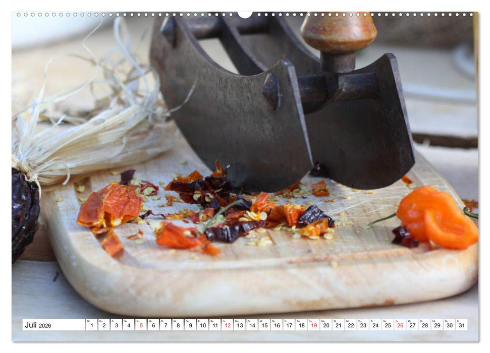 Lebensmittel liebevoll arrangiert (CALVENDO Premium Wandkalender 2026)