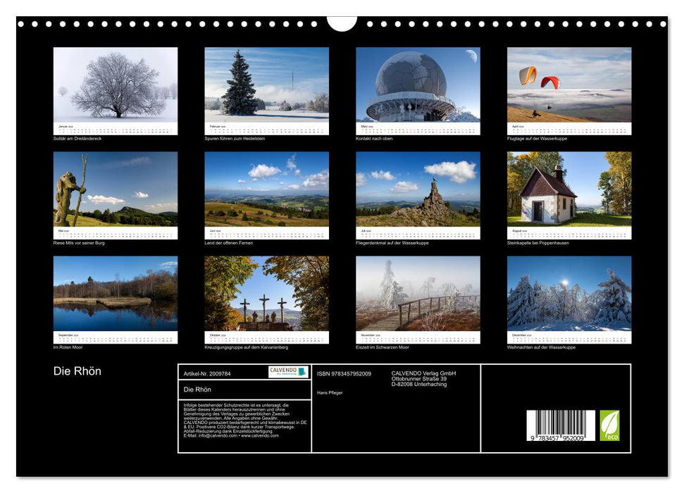 Die Rhön (CALVENDO Wandkalender 2026)