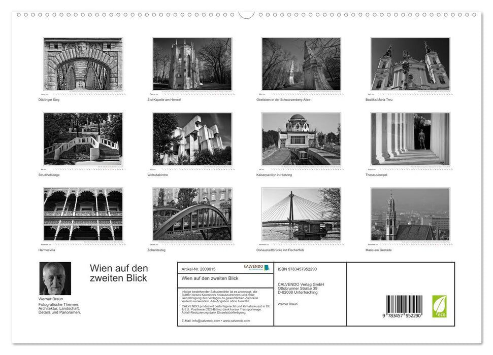 Wien auf den zweiten Blick (CALVENDO Premium Wandkalender 2026)