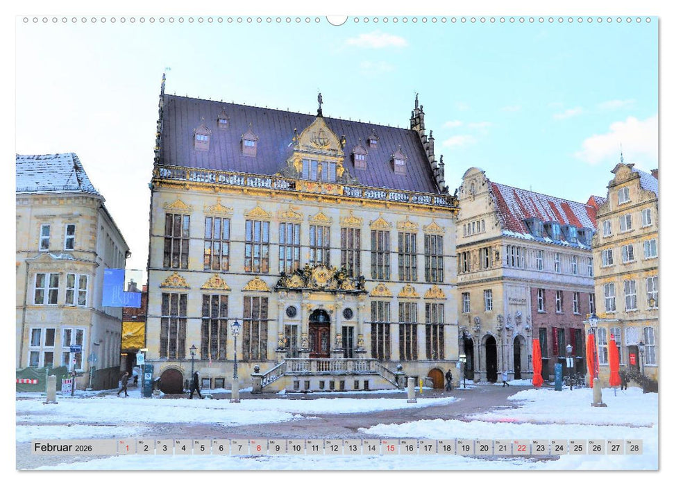 Hansestadt Bremen - Ein Stadtstaat an der Weser (CALVENDO Wandkalender 2026)