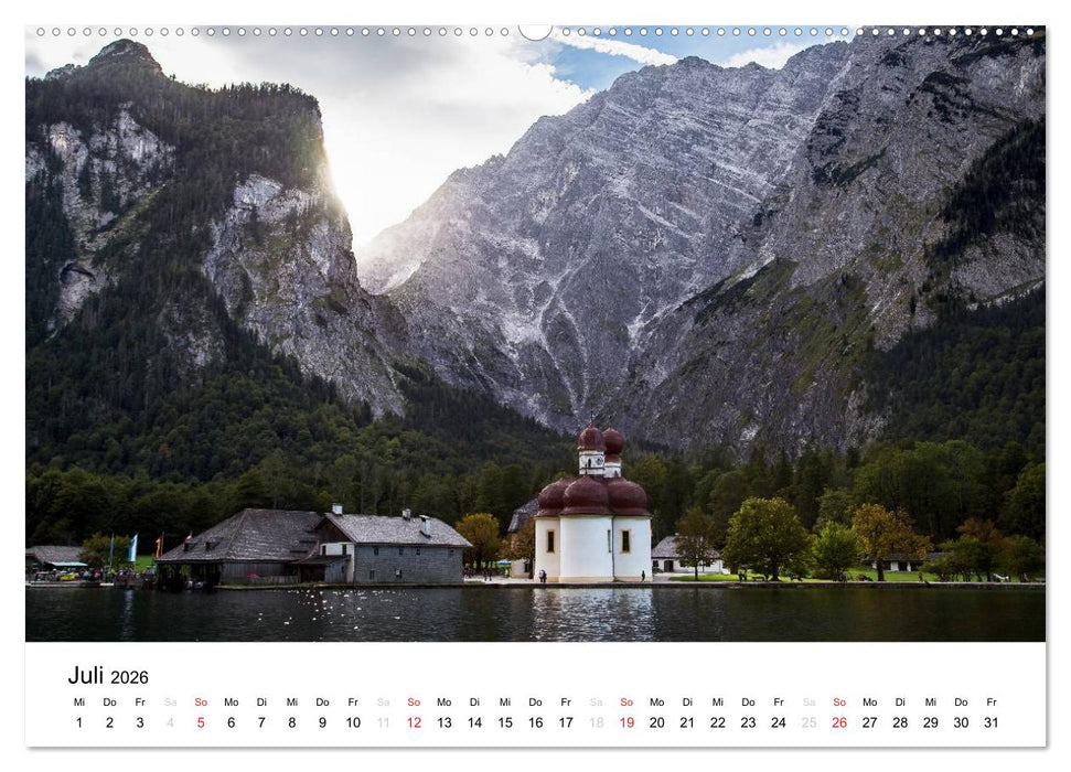 Reizvolle Gewässer im Berchtesgadener Land (CALVENDO Premium Wandkalender 2026)