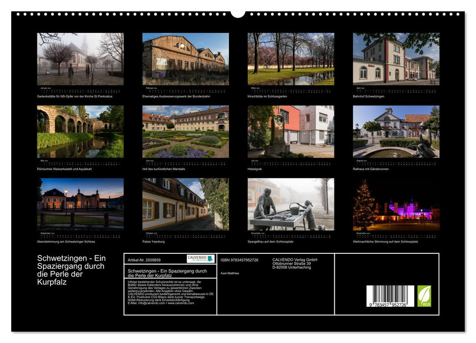 Schwetzingen - Ein Spaziergang durch die Perle der Kurpfalz (CALVENDO Premium Wandkalender 2026)