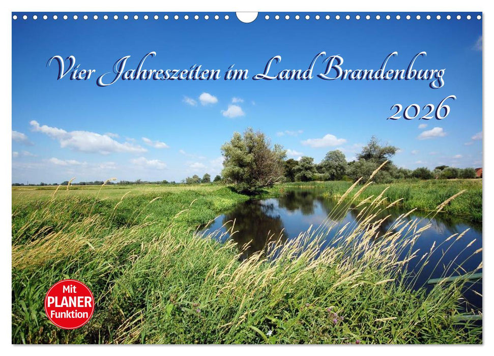 Vier Jahreszeiten im Land Brandenburg (CALVENDO Wandkalender 2026)
