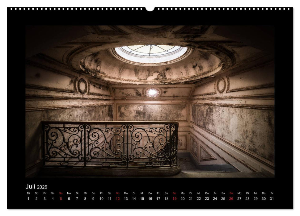 Lost Places - verlassene Orte vergangener Glanz (CALVENDO Premium Wandkalender 2026)