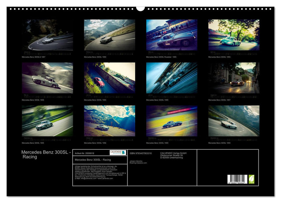 Mercedes Benz 300SL - Racing (CALVENDO Wandkalender 2026)