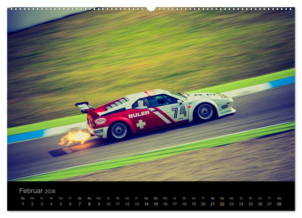 Classic BMW Racing (CALVENDO Premium Wandkalender 2026)