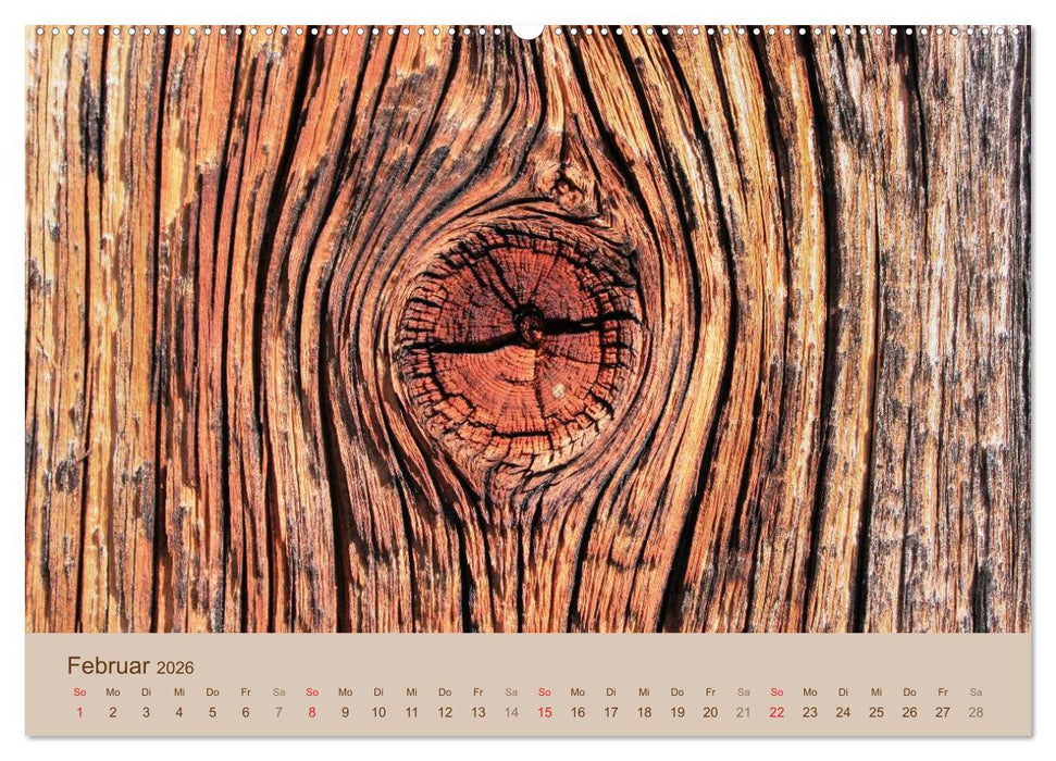 Farben des Holzes (CALVENDO Wandkalender 2026)