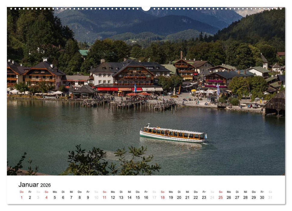 Reizvolle Gewässer im Berchtesgadener Land (CALVENDO Wandkalender 2026)