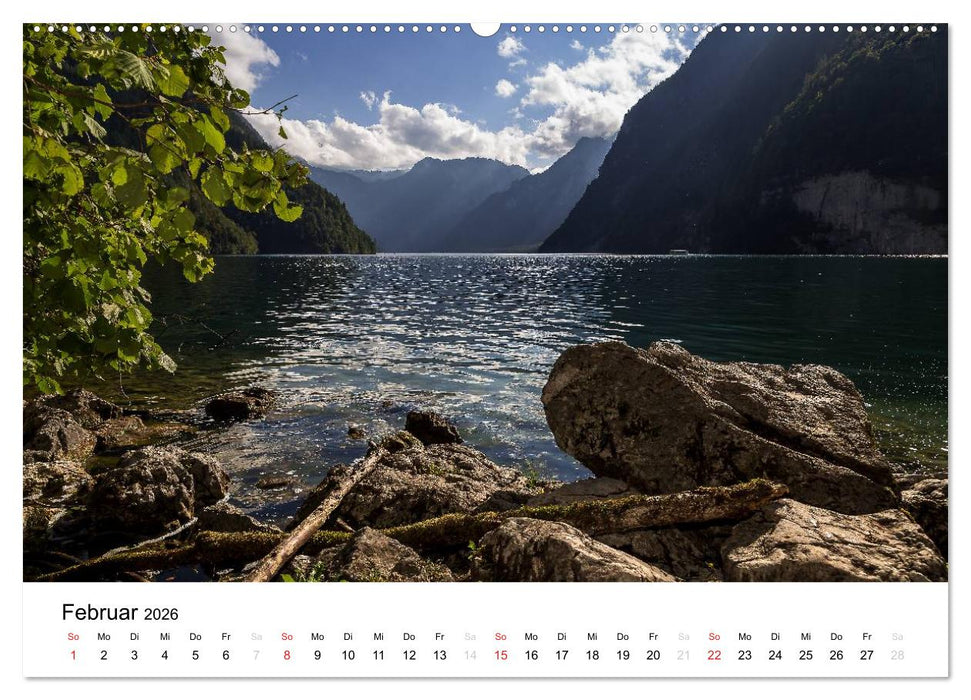 Reizvolle Gewässer im Berchtesgadener Land (CALVENDO Wandkalender 2026)