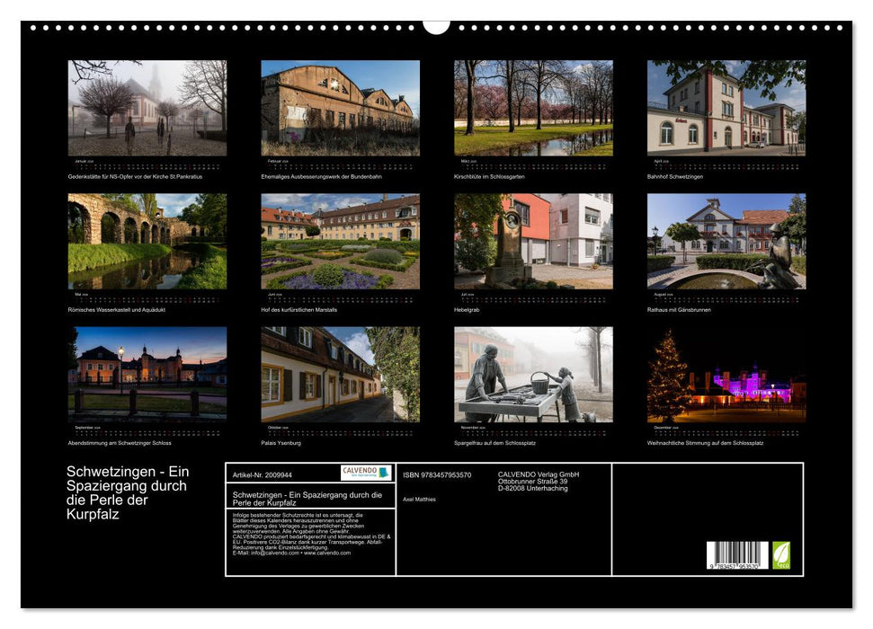 Schwetzingen - Ein Spaziergang durch die Perle der Kurpfalz (CALVENDO Wandkalender 2026)