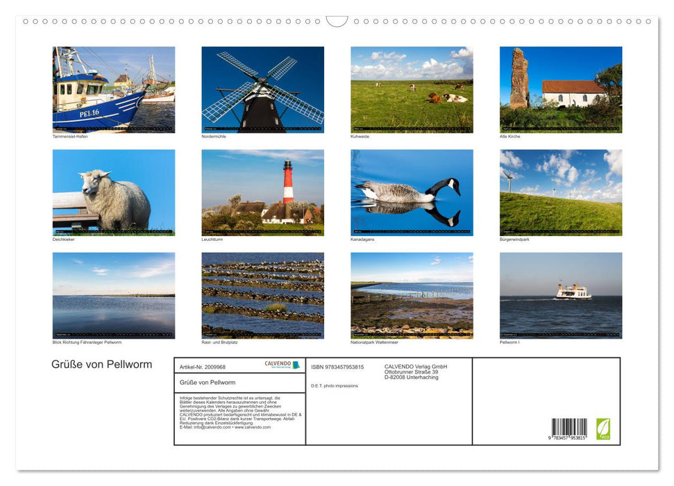 Grüße von Pellworm (CALVENDO Wandkalender 2026)