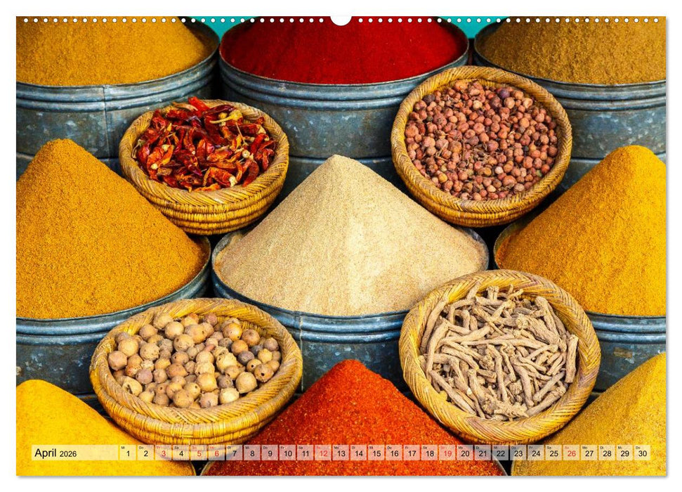 Marokko: Marrakesch, Atlas, Sahara, Fès (CALVENDO Premium Wandkalender 2026)