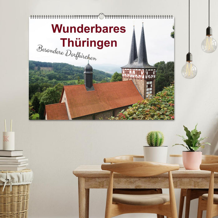Wunderbares Thüringen - besondere Dorfkirchen (CALVENDO Wandkalender 2026)