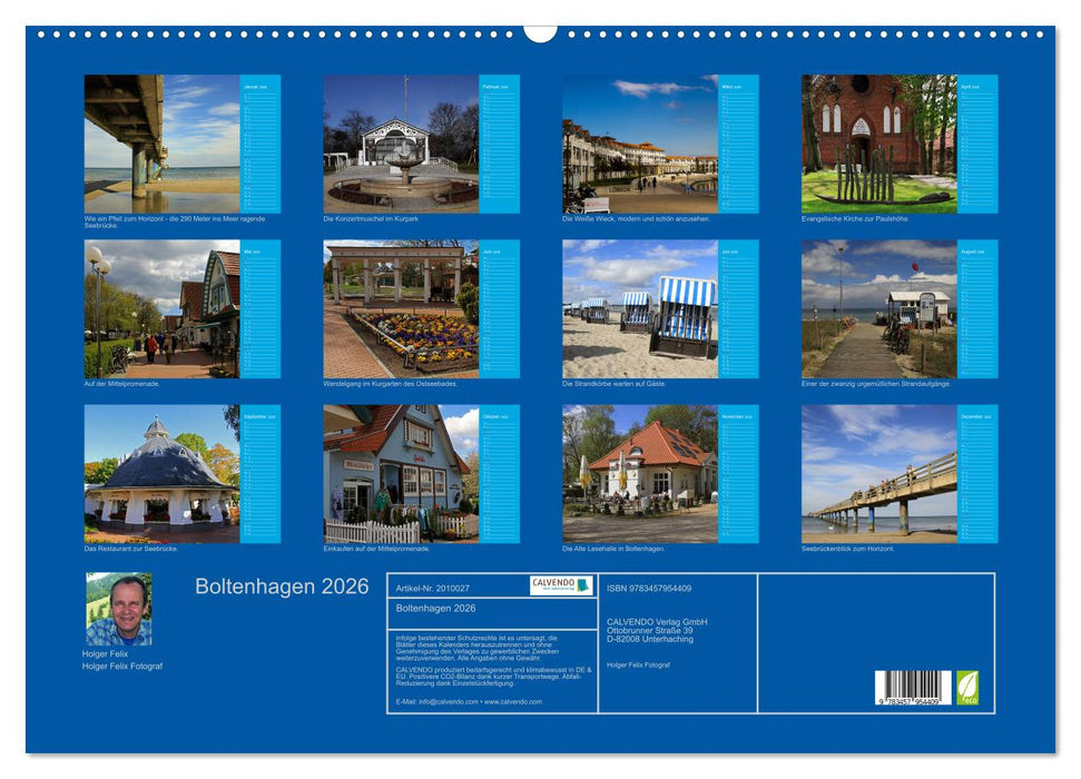 Boltenhagen 2026 (CALVENDO Wandkalender 2026)