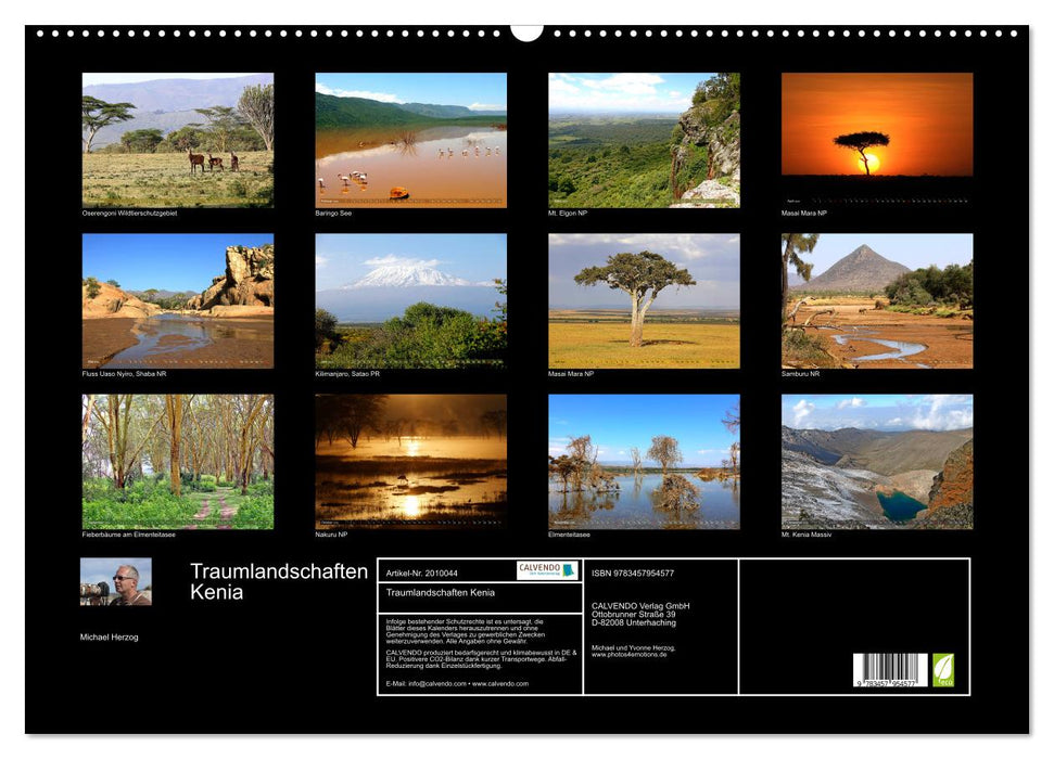 Traumlandschaften Kenia (CALVENDO Wandkalender 2026)