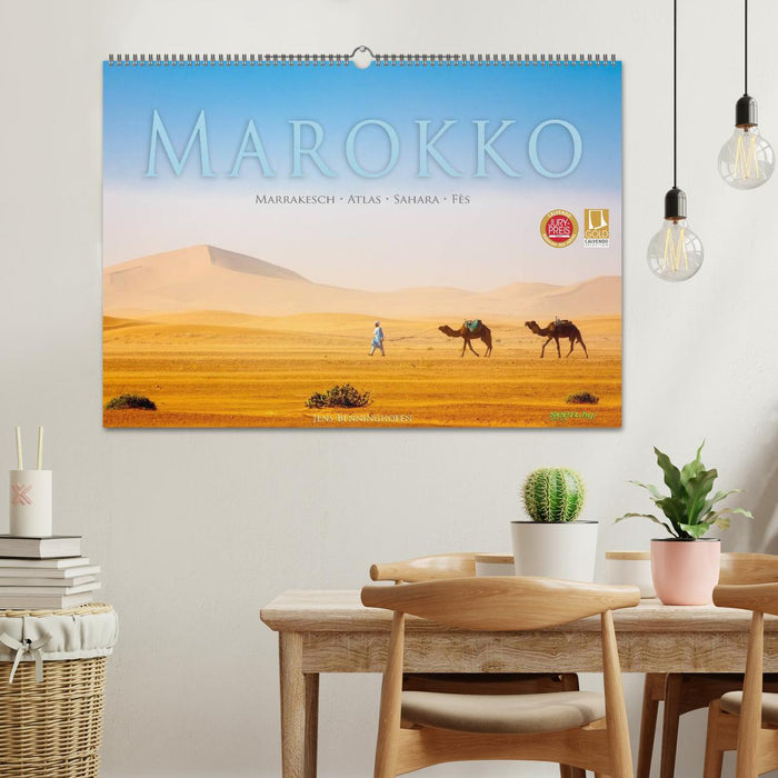 Marokko: Marrakesch, Atlas, Sahara, Fès (CALVENDO Wandkalender 2026)