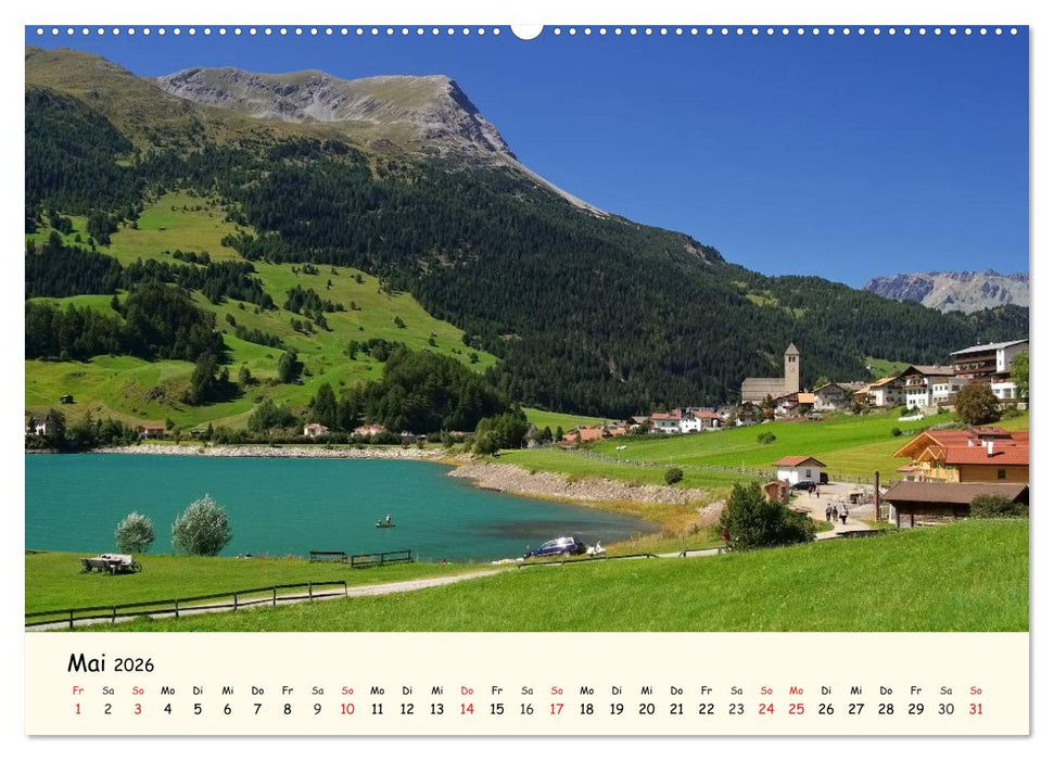 Vinschgau - Die Sonnenseite Südtirols (CALVENDO Premium Wandkalender 2026)