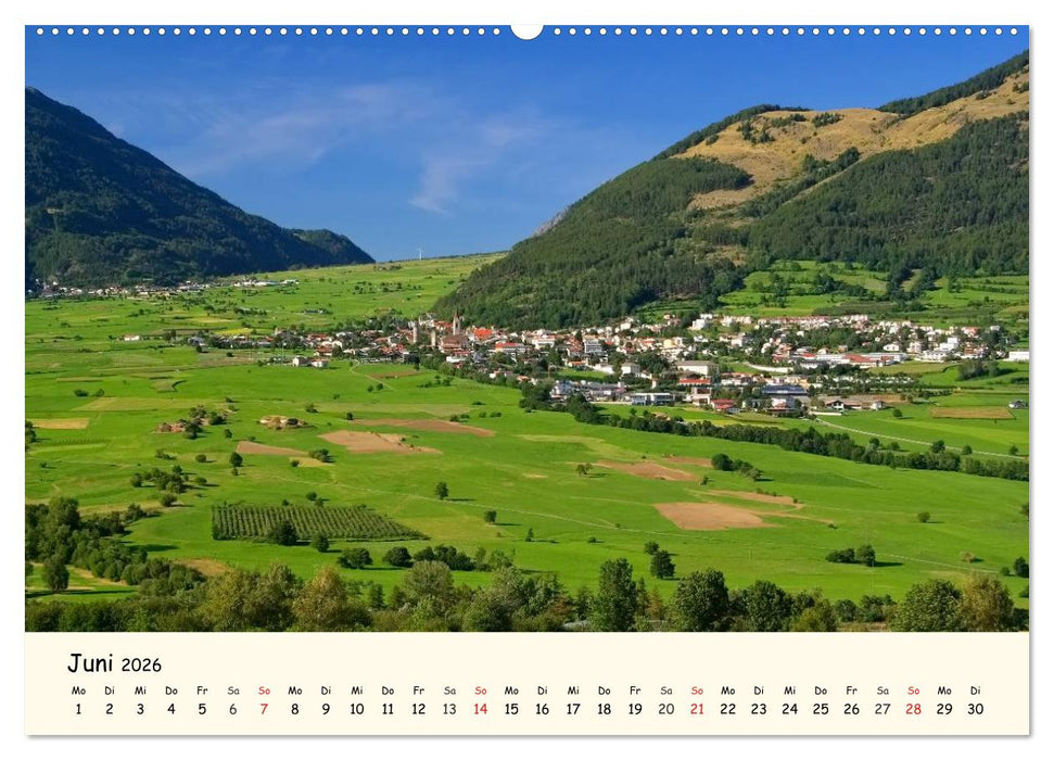 Vinschgau - Die Sonnenseite Südtirols (CALVENDO Premium Wandkalender 2026)