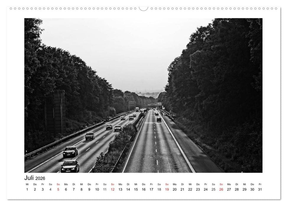 Bochum Black and White (CALVENDO Premium Wandkalender 2026)