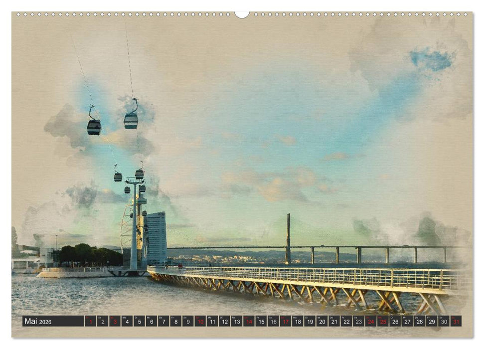 Traumhaftes Lissabon (CALVENDO Premium Wandkalender 2026)