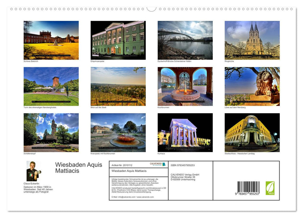 Wiesbaden Aquis Mattiacis (CALVENDO Premium Wandkalender 2026)