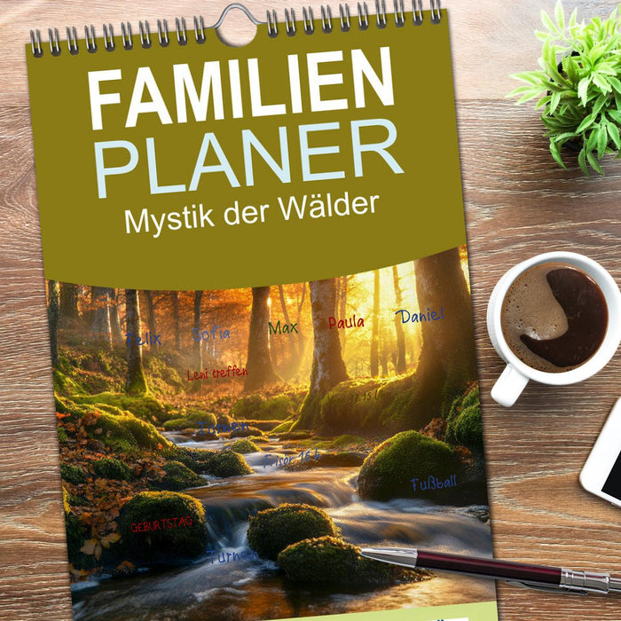 Mystik der Wälder (CALVENDO Familienplaner 2026)