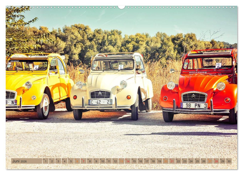 Die Legende - die Ente, Citroën 2CV (CALVENDO Premium Wandkalender 2026)