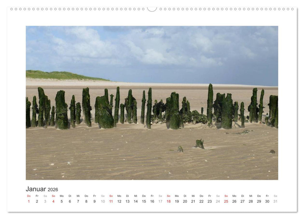 Wangerooge. Der Charme des Ostanlegers (CALVENDO Premium Wandkalender 2026)
